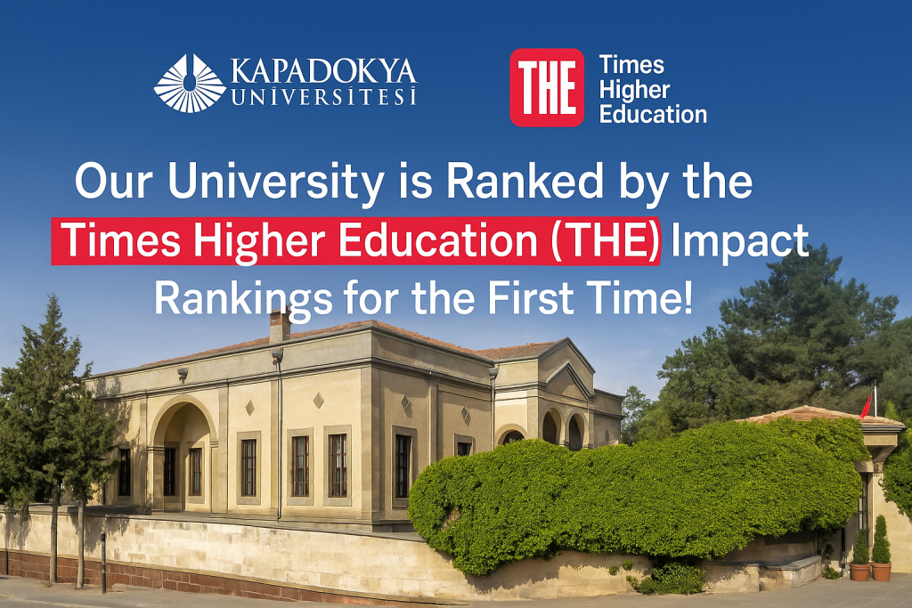 International Recognition in Sustainability: Our University is Ranked by the Times Higher Education (THE) Impact Rankings for the First Time!